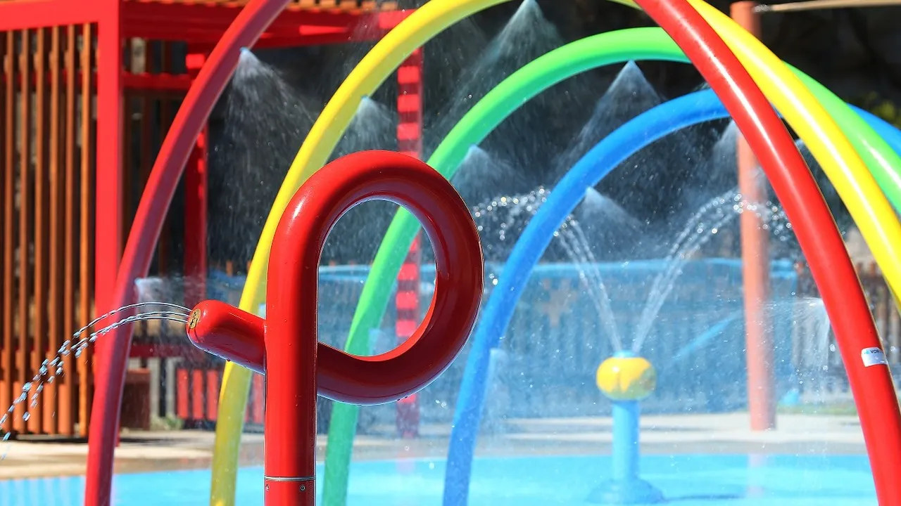 Splash pad at Scarborough beach