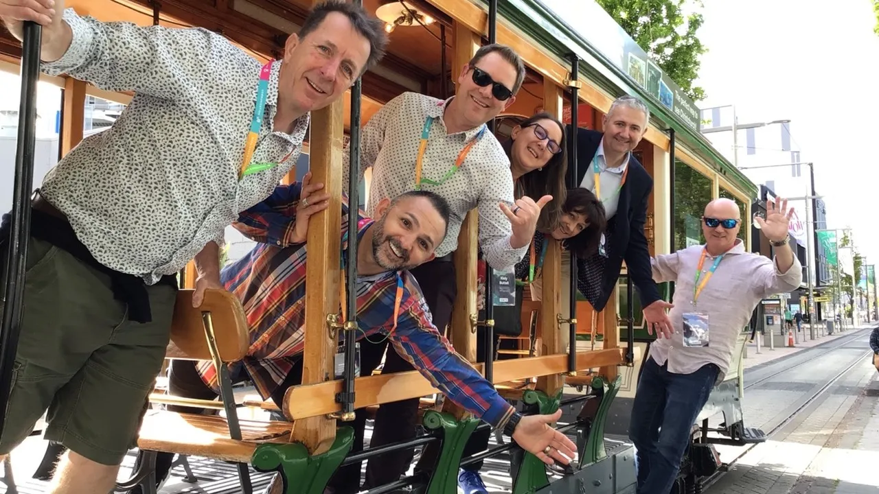 The Events Group on the Christchurch Tram