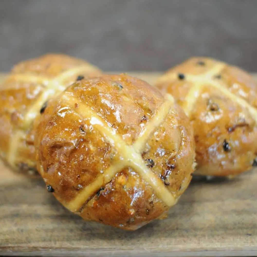 Hot cross buns from Jerry and George