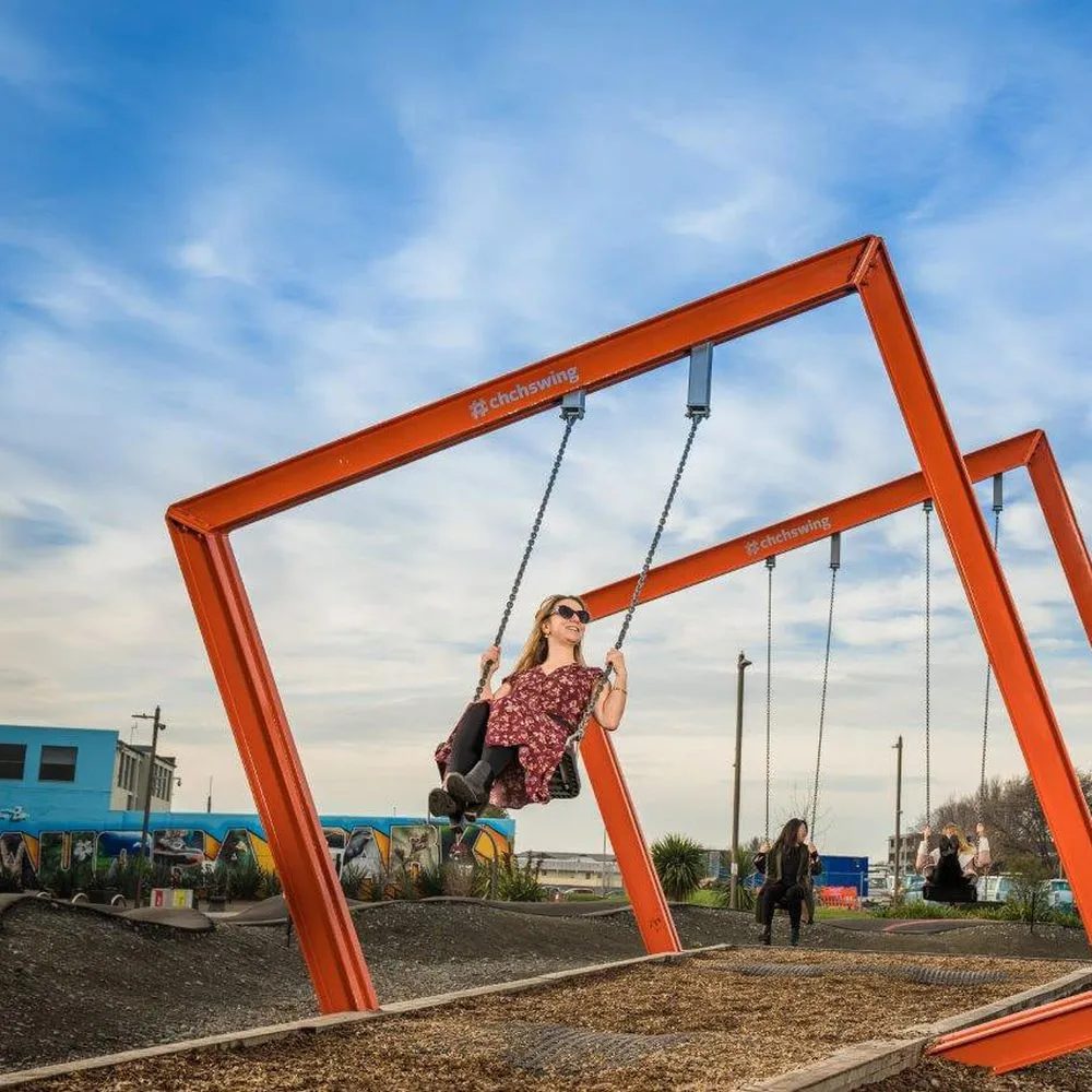 Enjoy a giant swing in Christchurch