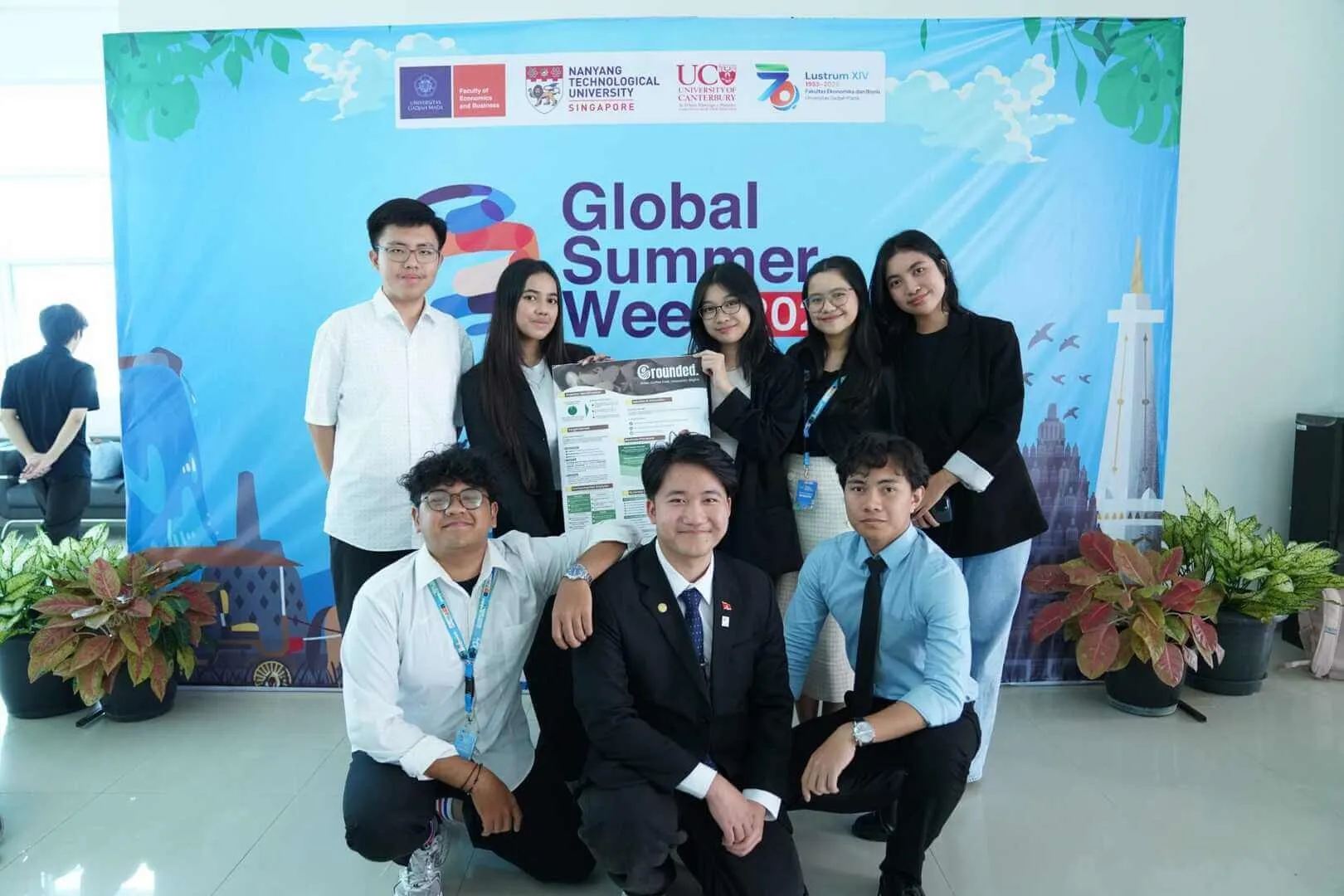 Kien & his group after project final presentation at Global Summer Week at Universitas of Gadja Mada