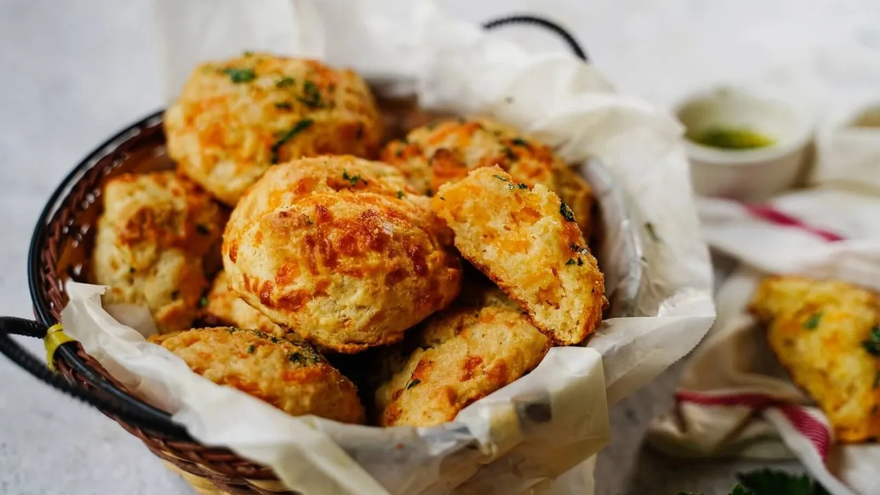 Scones in a basket