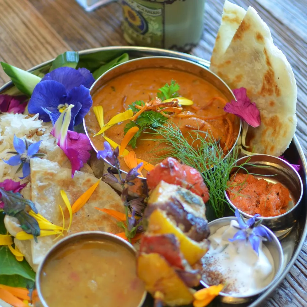 Lotus Heart plate of delicious colourful food