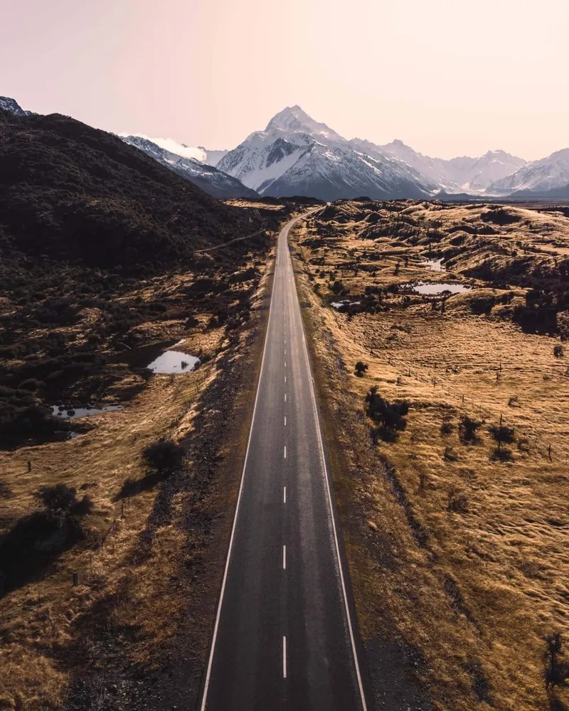 The drive to Aoraki