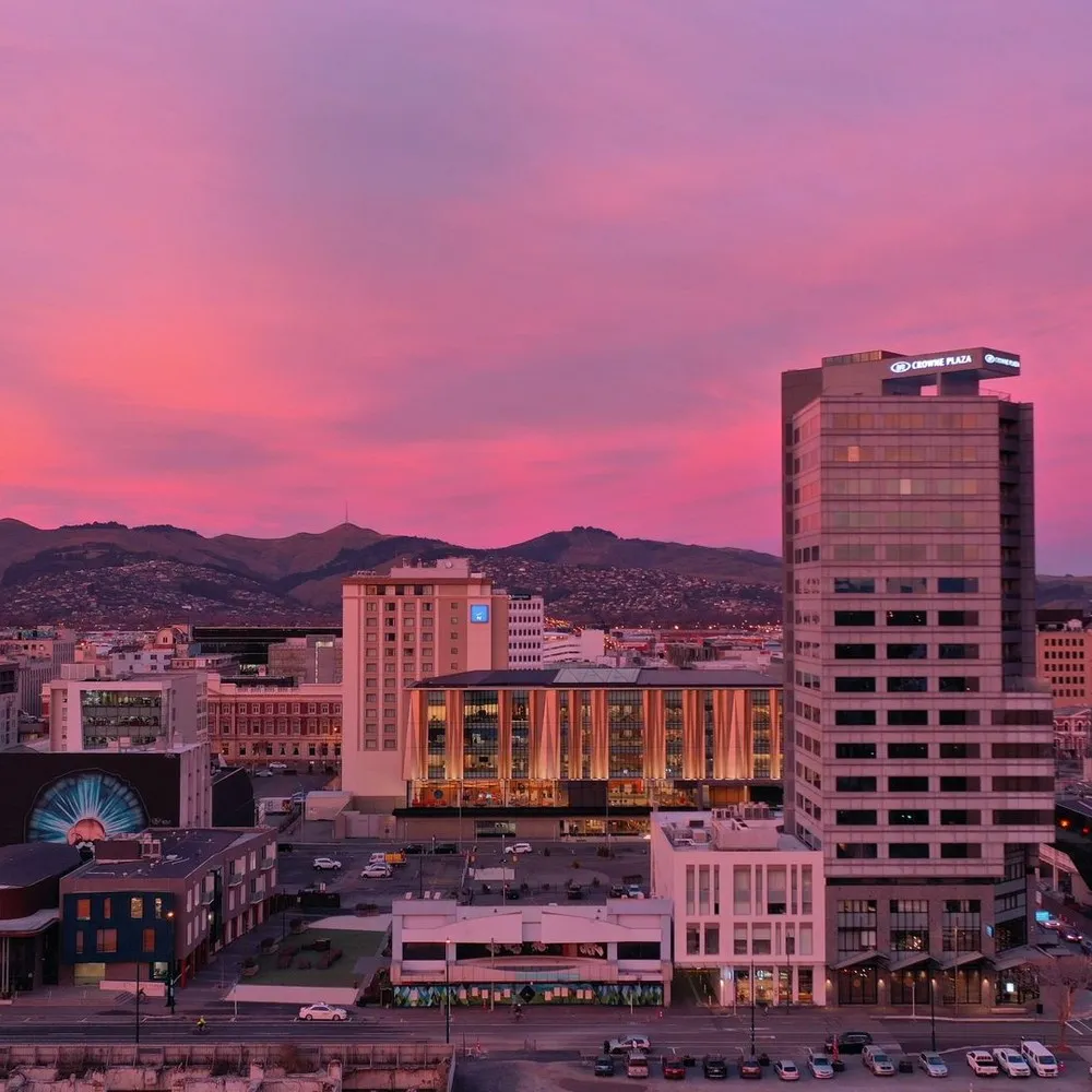 Christchurch skyline at dusk