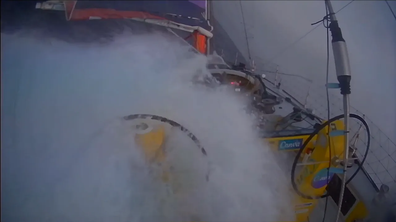 Lisa Blair In Rough Seas
