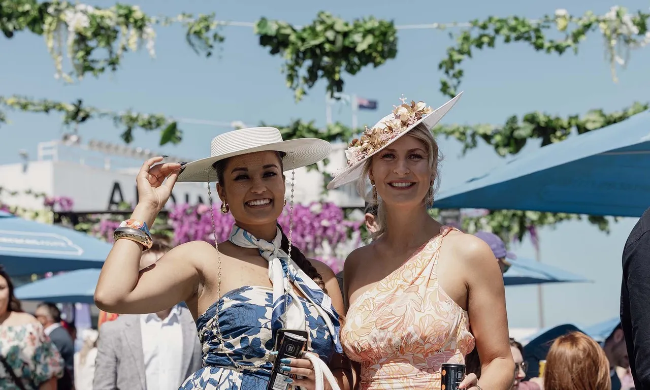 Ladies dressed up at Addington Raceway Show Week