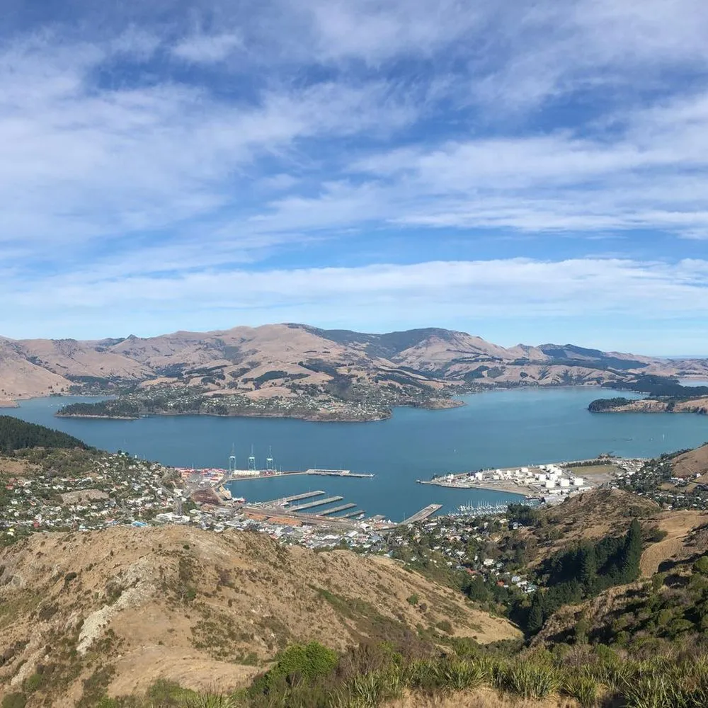 Port hills view lyttelton