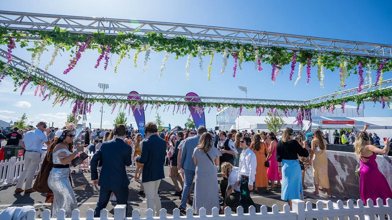 Dancing at Cup Day Addington
