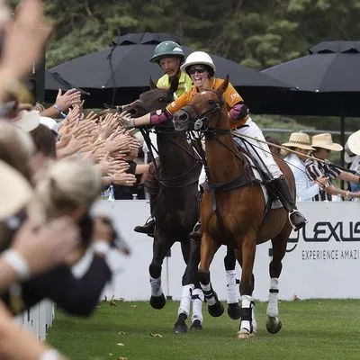 Urban Polo lady on a horse