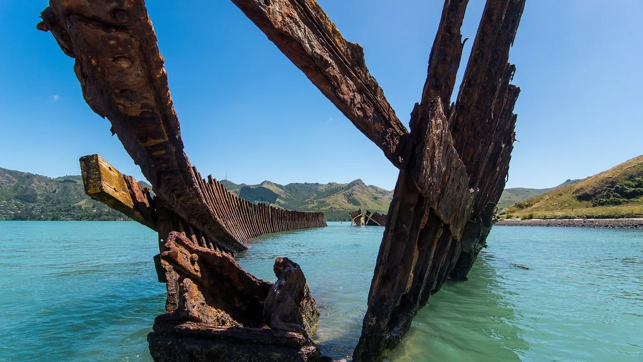 A shipwreck at quail island