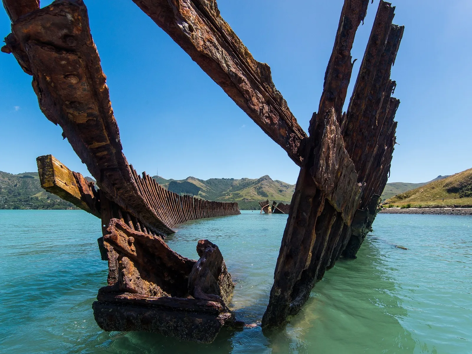A shipwreck at quail island