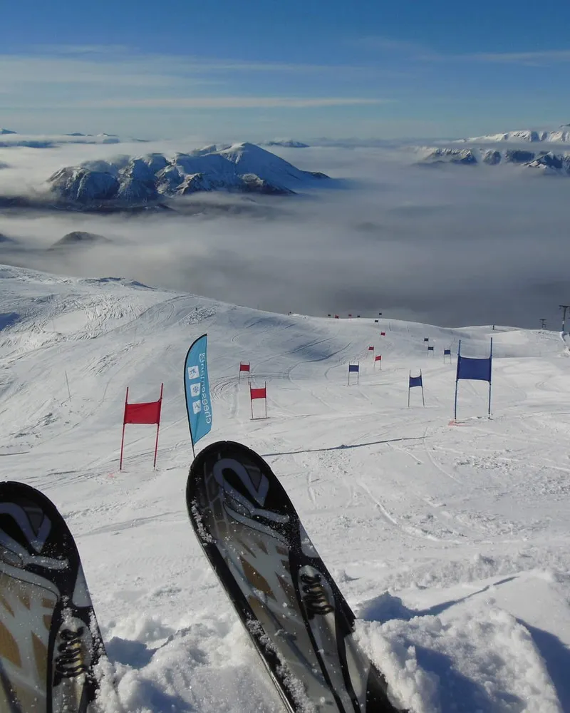 A view down the hill at Cheeseman