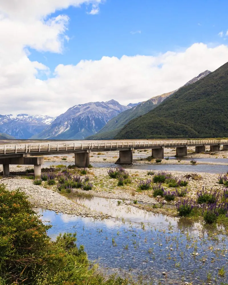 Arthurs Pass bridge stream