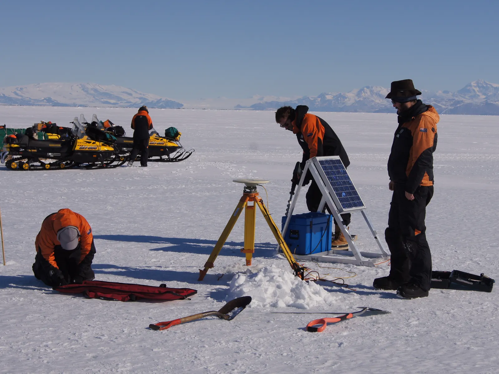 Antarctic Sea Ice Testing And Tobogans