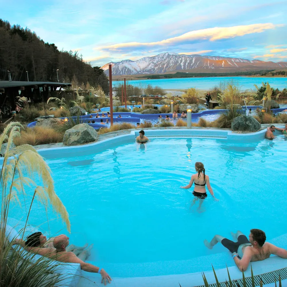 Hot pools at Lake Tekapo