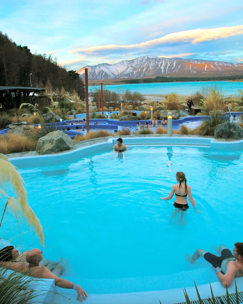 Hot pools at Lake Tekapo