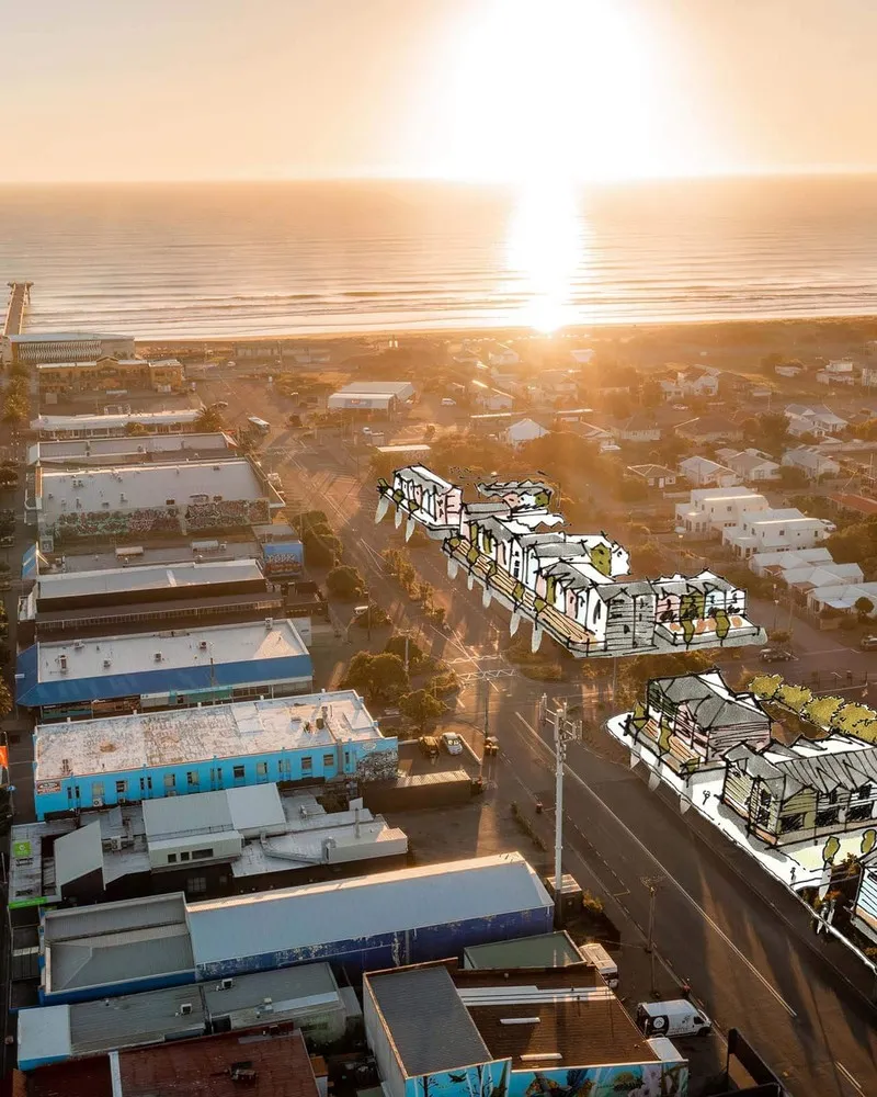 Buidling development in New Brighton.