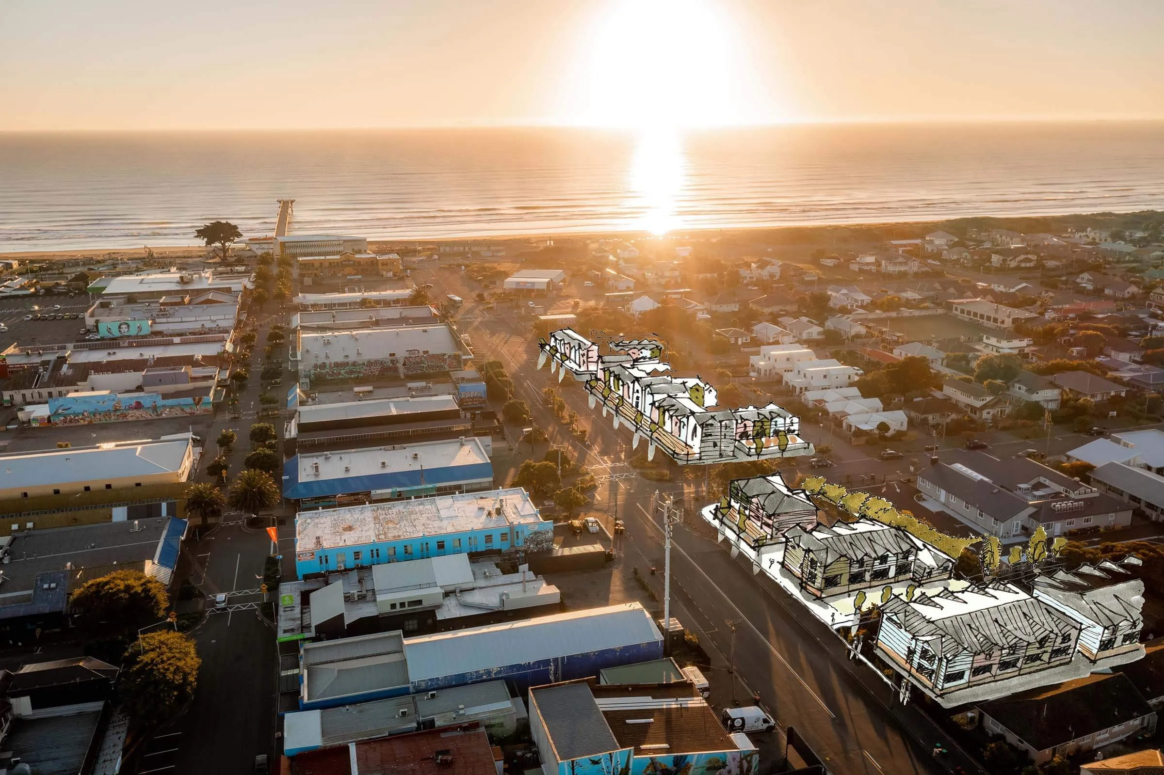 Buidling development in New Brighton.