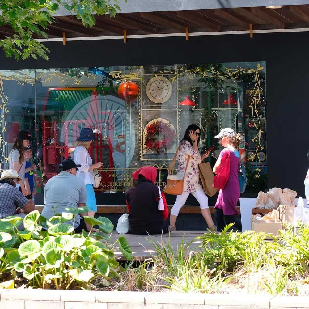 Christmas windows at Ballantynes department store