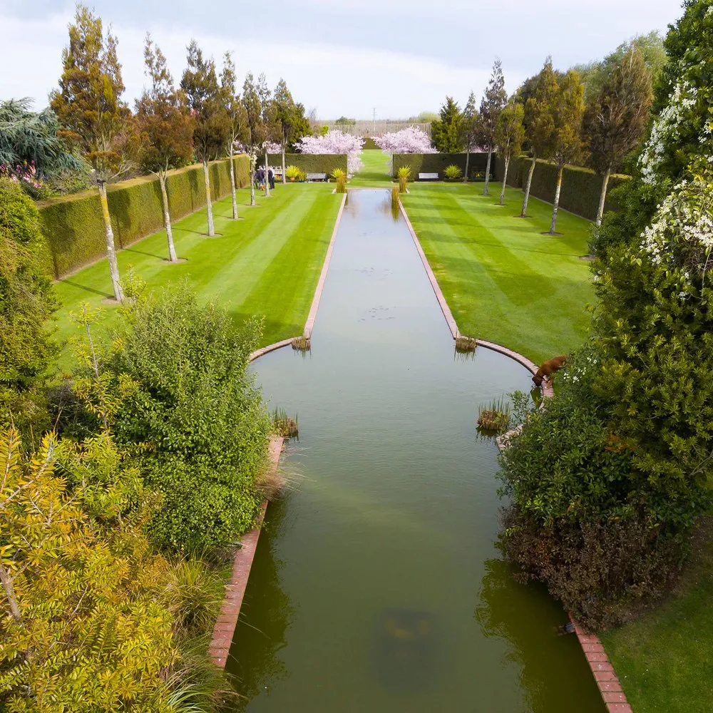 A view over the Broadfield garden