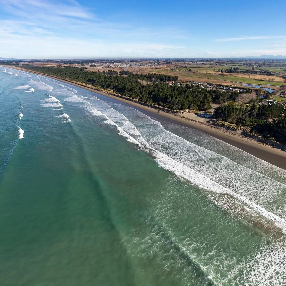 Waikuku Beach Aerial