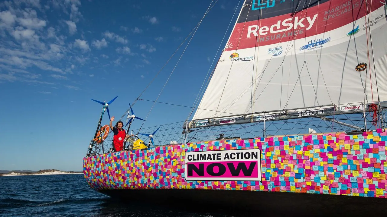 Lisa Blair And Colourful Climate Change Boat
