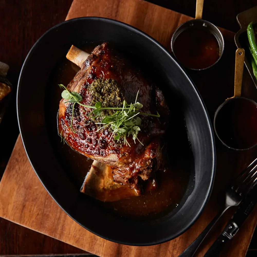 A lambshoulder at Bloody Marys Restaurant