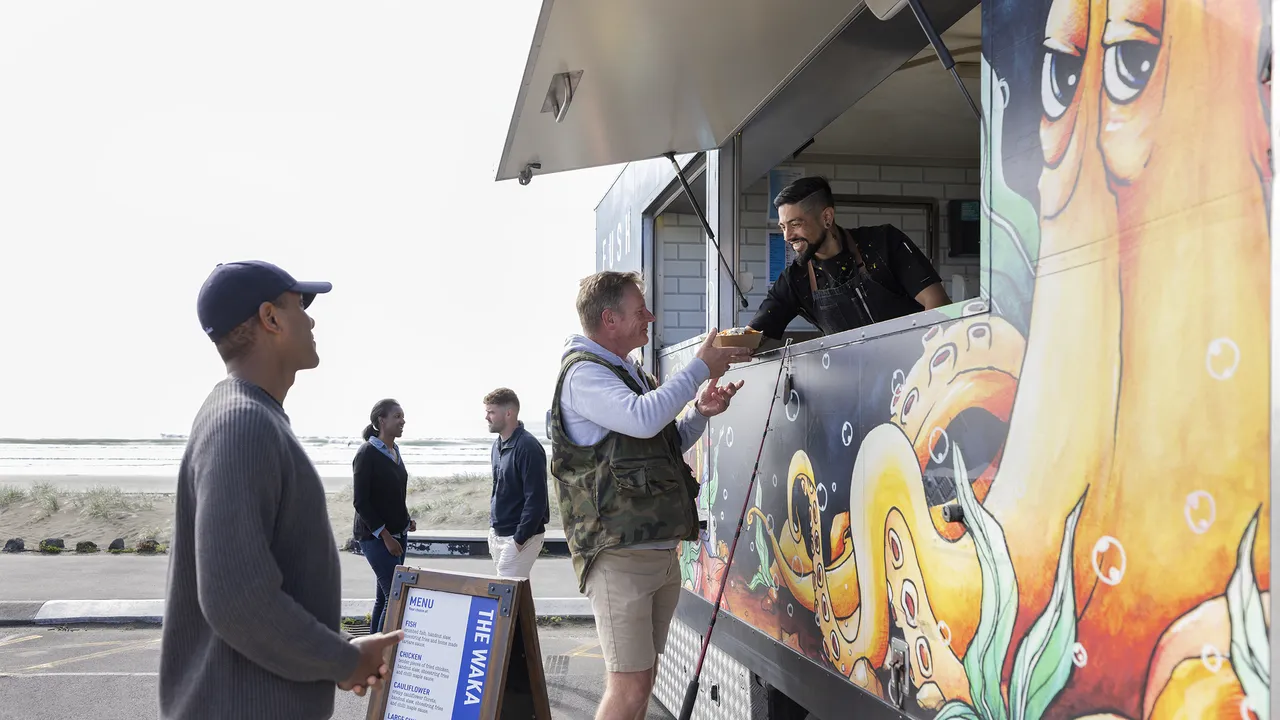 Food truck in New Brighton