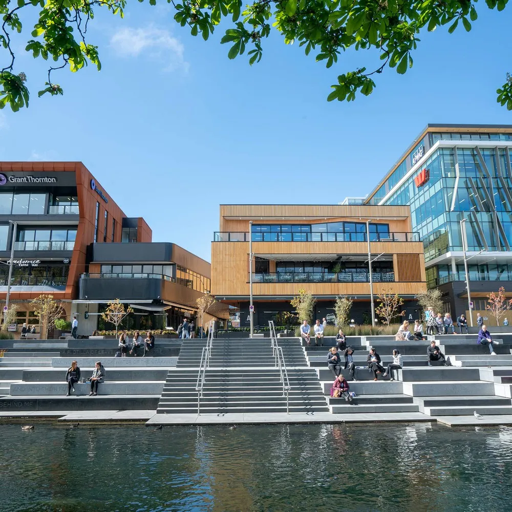 Looking at The Terrace from the Avon River