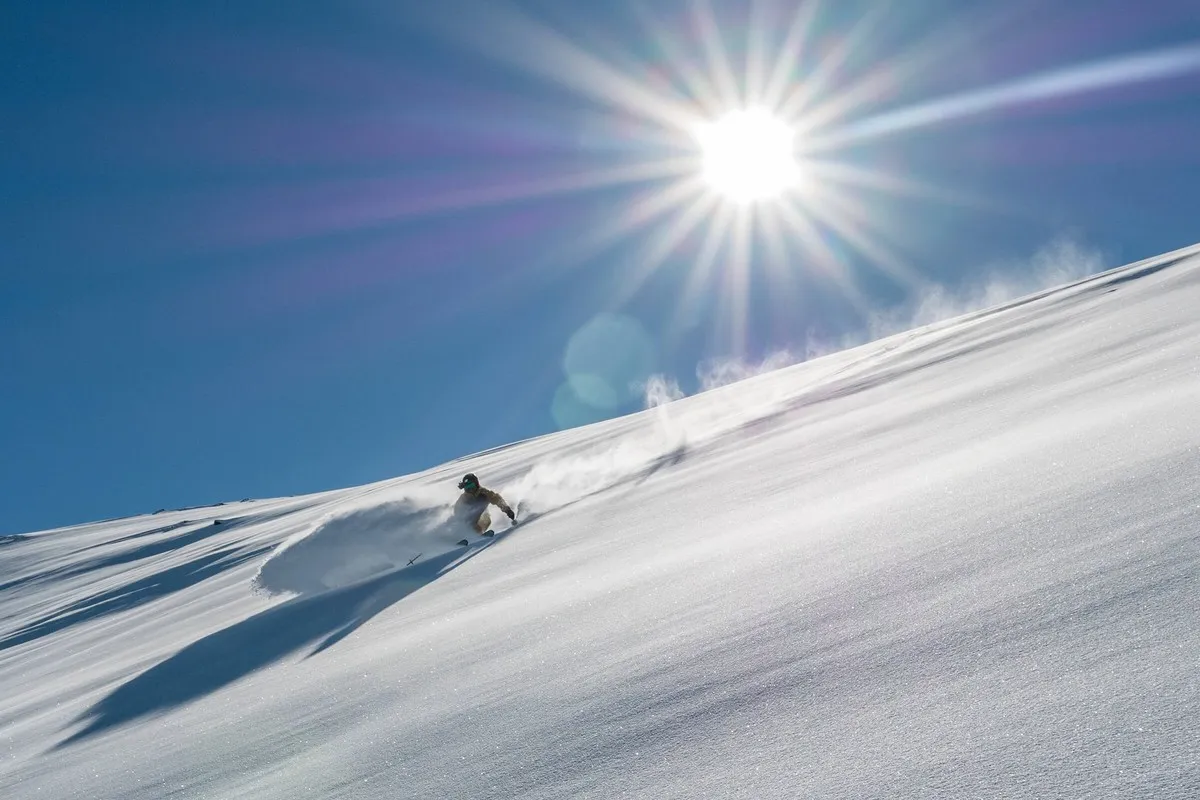 Pete Oswald skiing at Mt Dobson