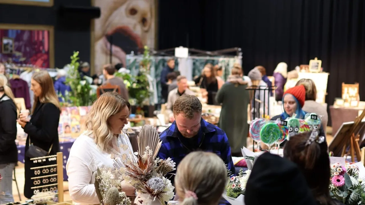 Stallholders at the Garden City Markete