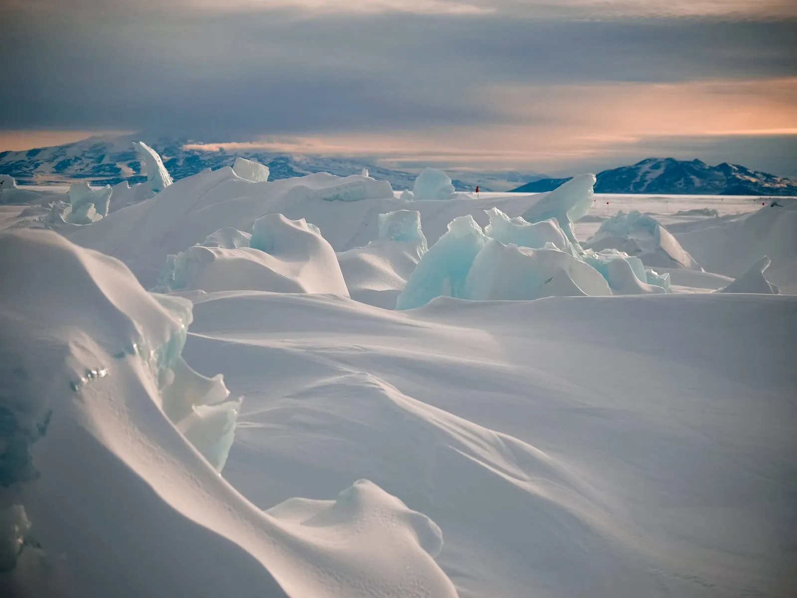 Antarctic Pressure Ridges Landscape