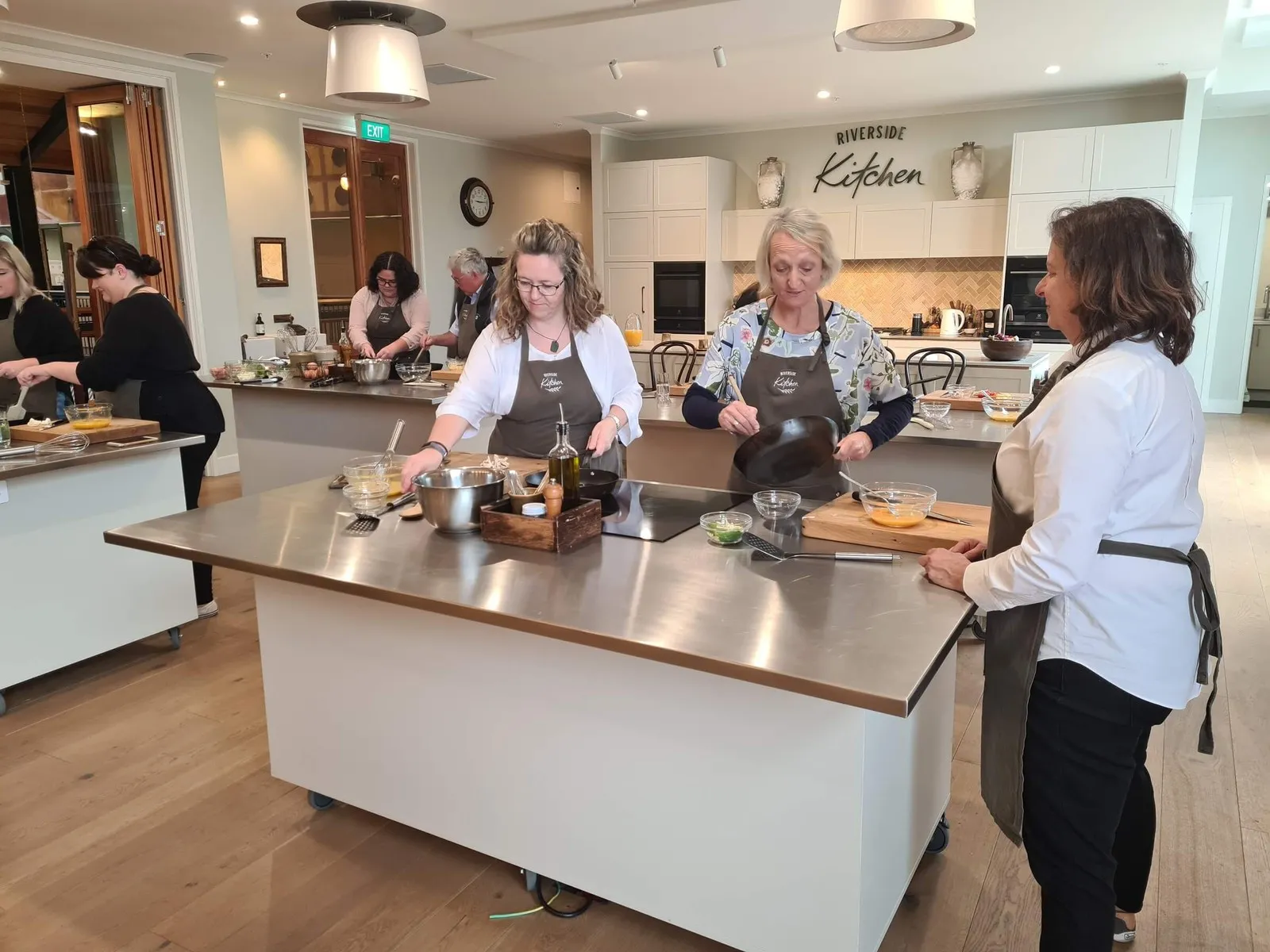 Spring famil at the Riverside Kitchen