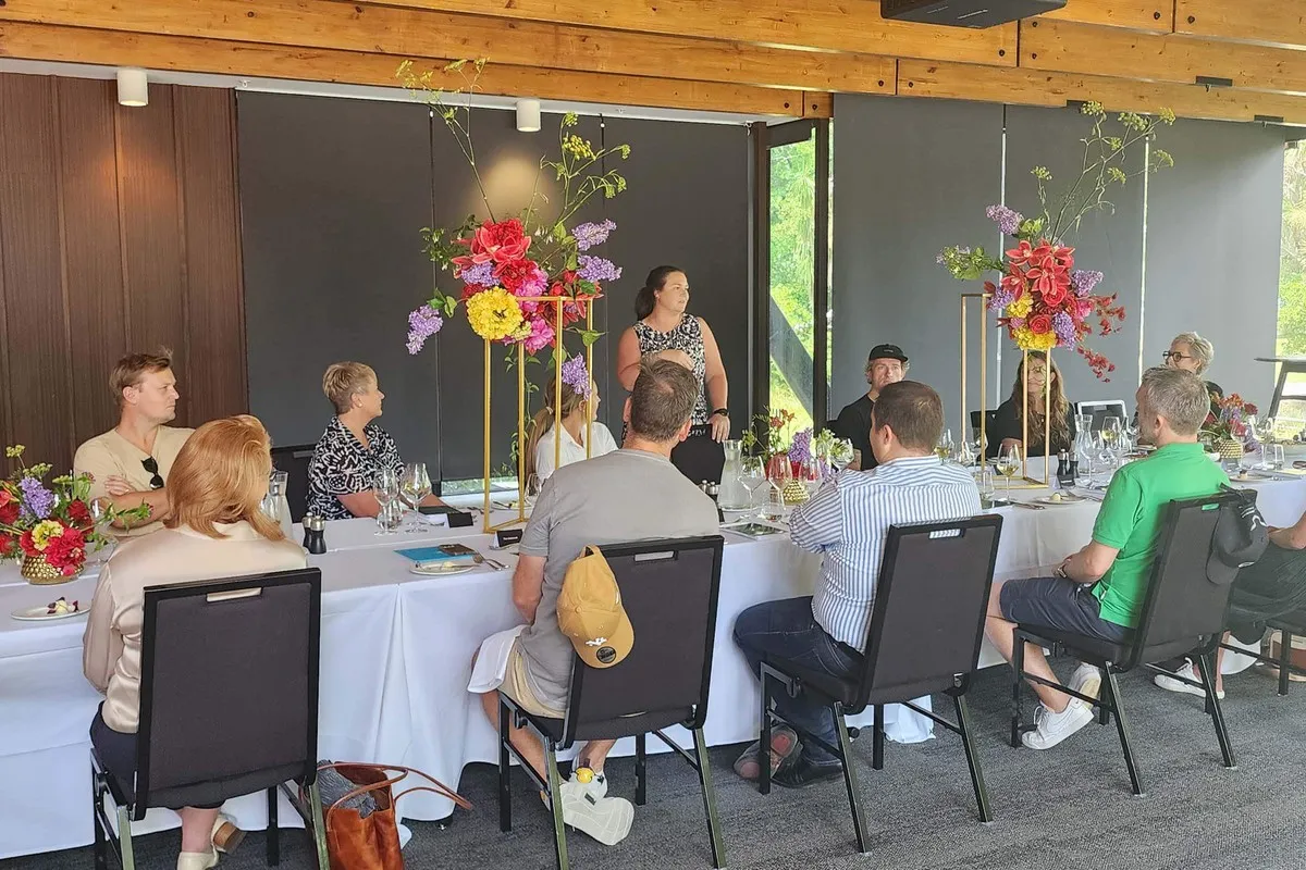 Australian event professionals famil speech at lunch