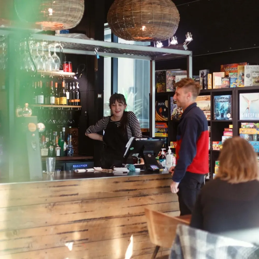 Interior of Dice & Slice