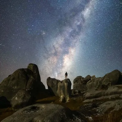 Milky Way above Castle Hill