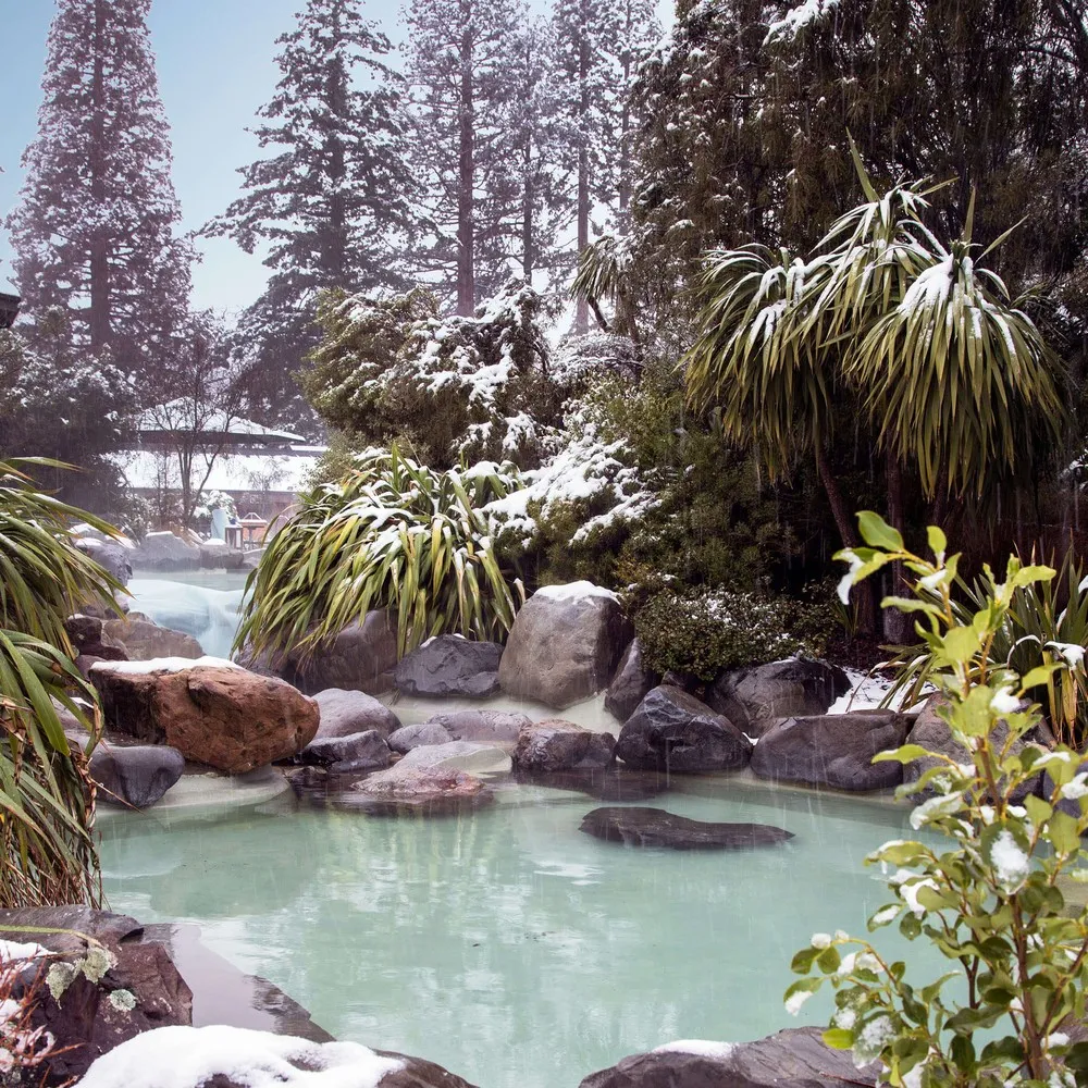 Hanmer Springs Pools in Winter