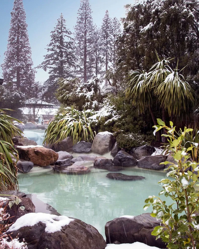 Hanmer Springs Pools in Winter