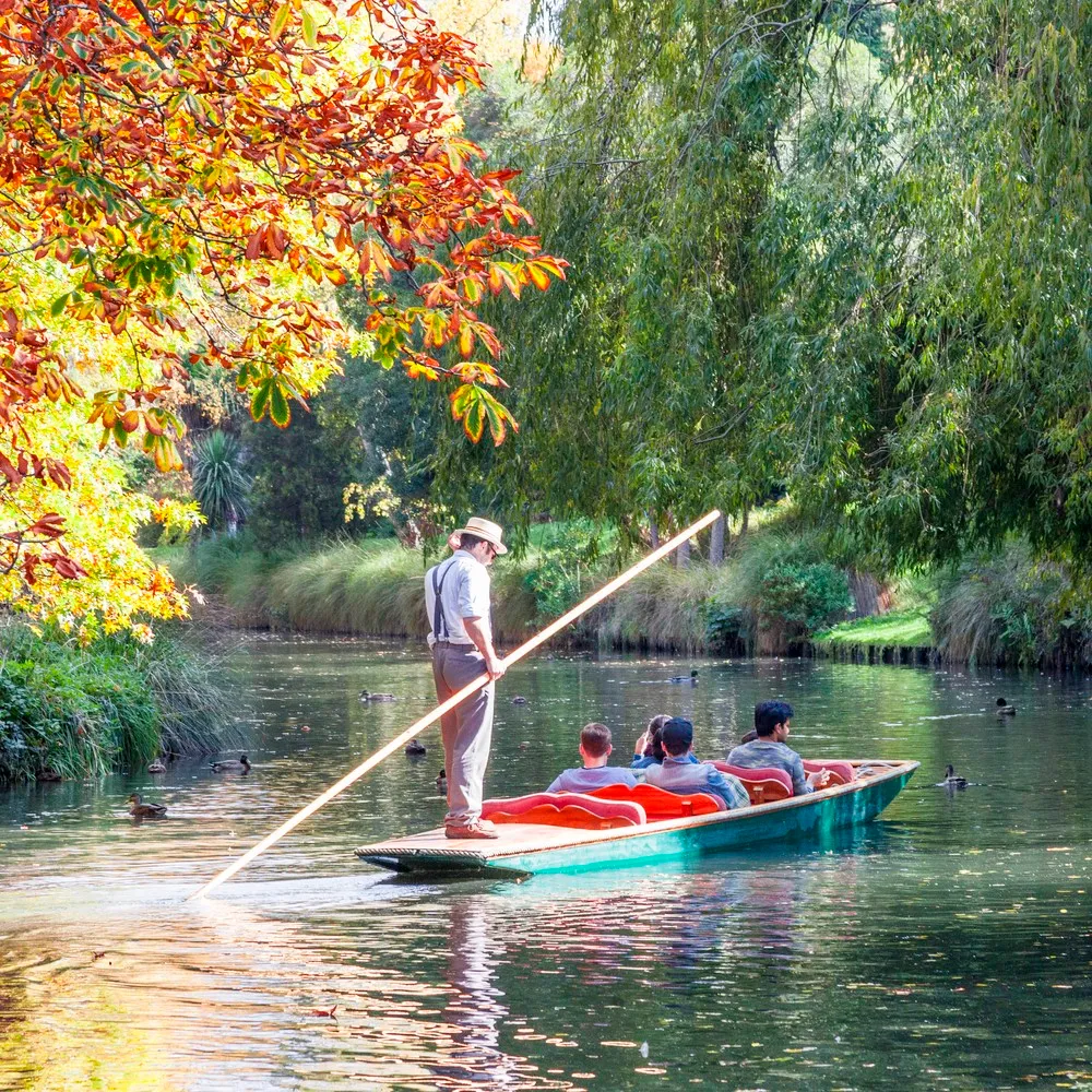 Punting on the avon in autumn