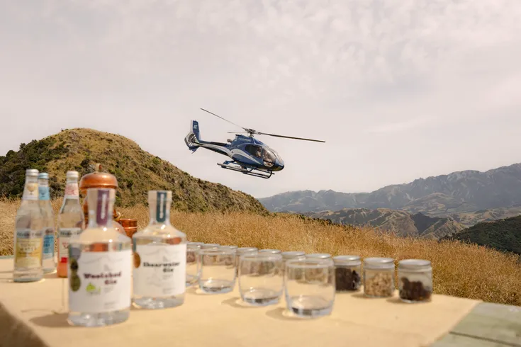 South Pacific Helicopters - Exclusive Heli Gin Meet Mt Fyffe Distillery