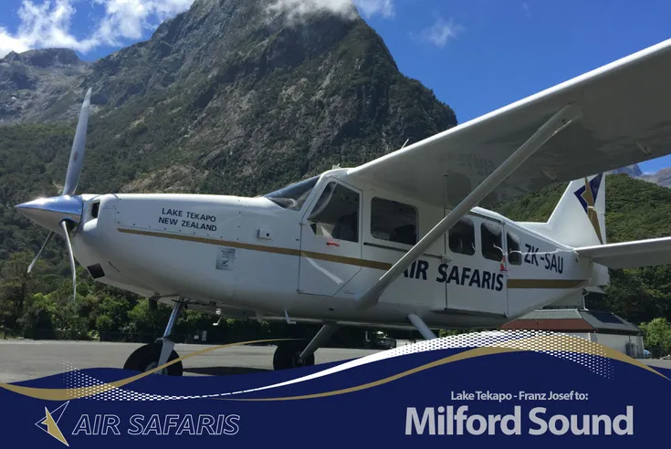 Milford Sound flights from Lake Tekapo