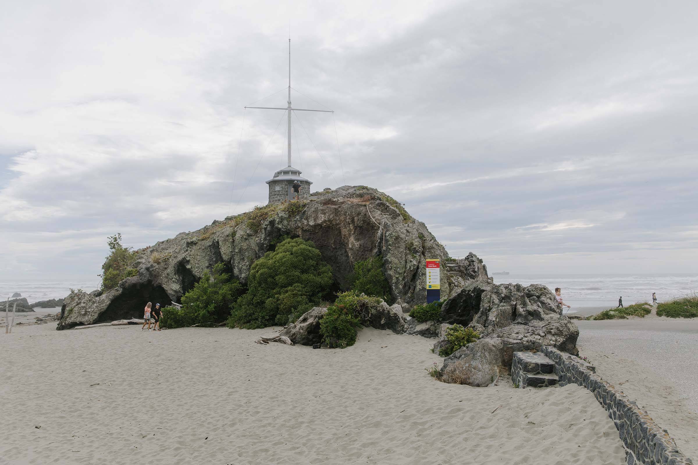 Coastal Pathway Cave Rock And Beach