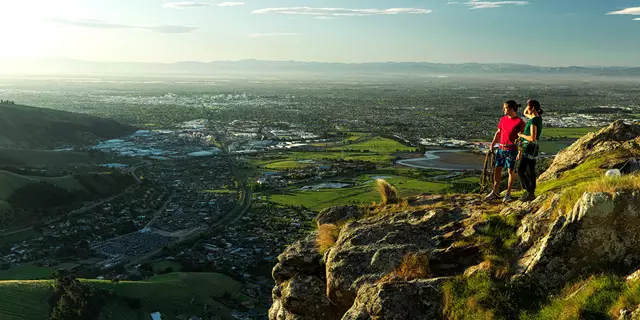 Hero Christchurch Port Hills Standing Climbing