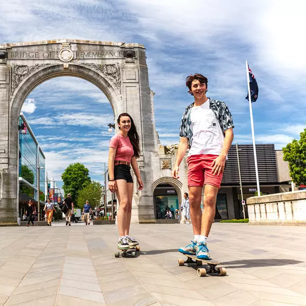 Hero Christchurch Skateboarding Bridge of Rememberence