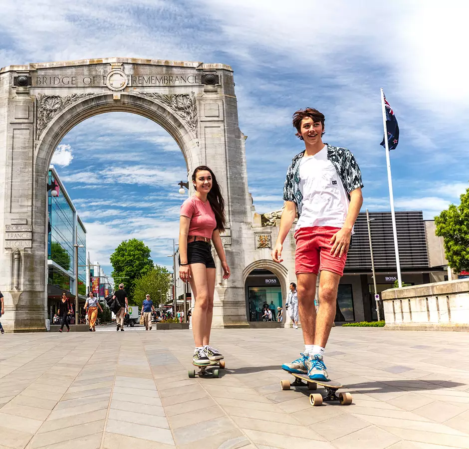Hero Christchurch Skateboarding Bridge of Rememberence