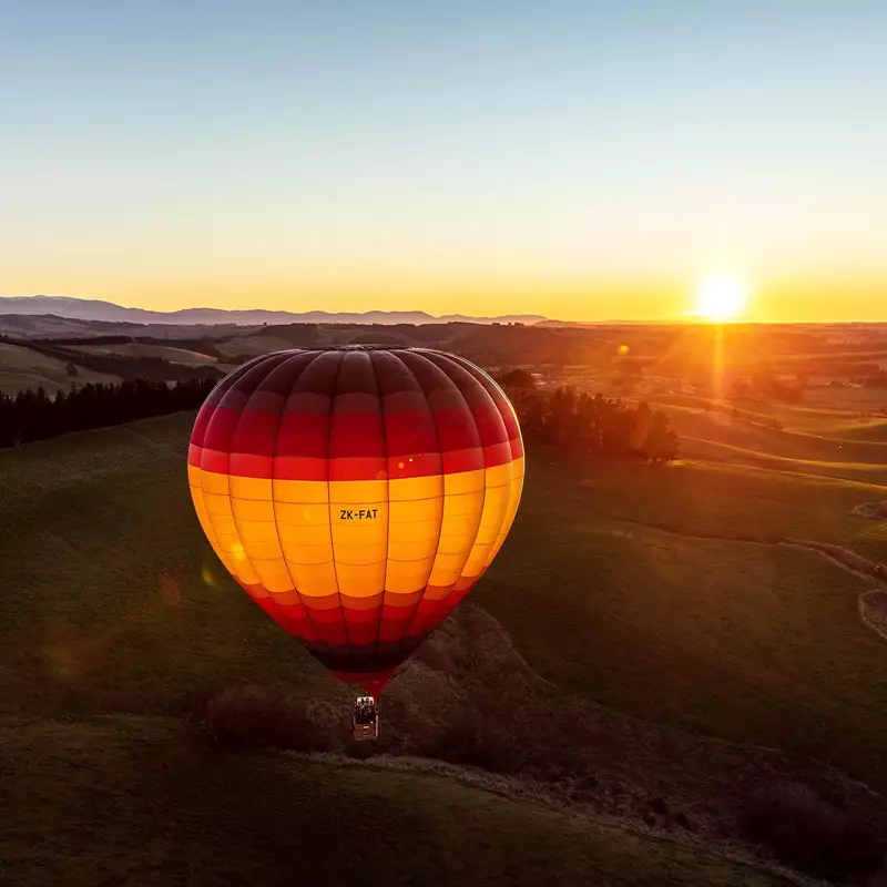 ExploreCHC Hot Air Balloon In Dawn Sky