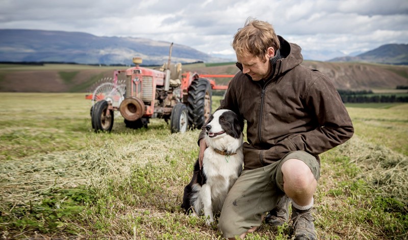 Man with dog