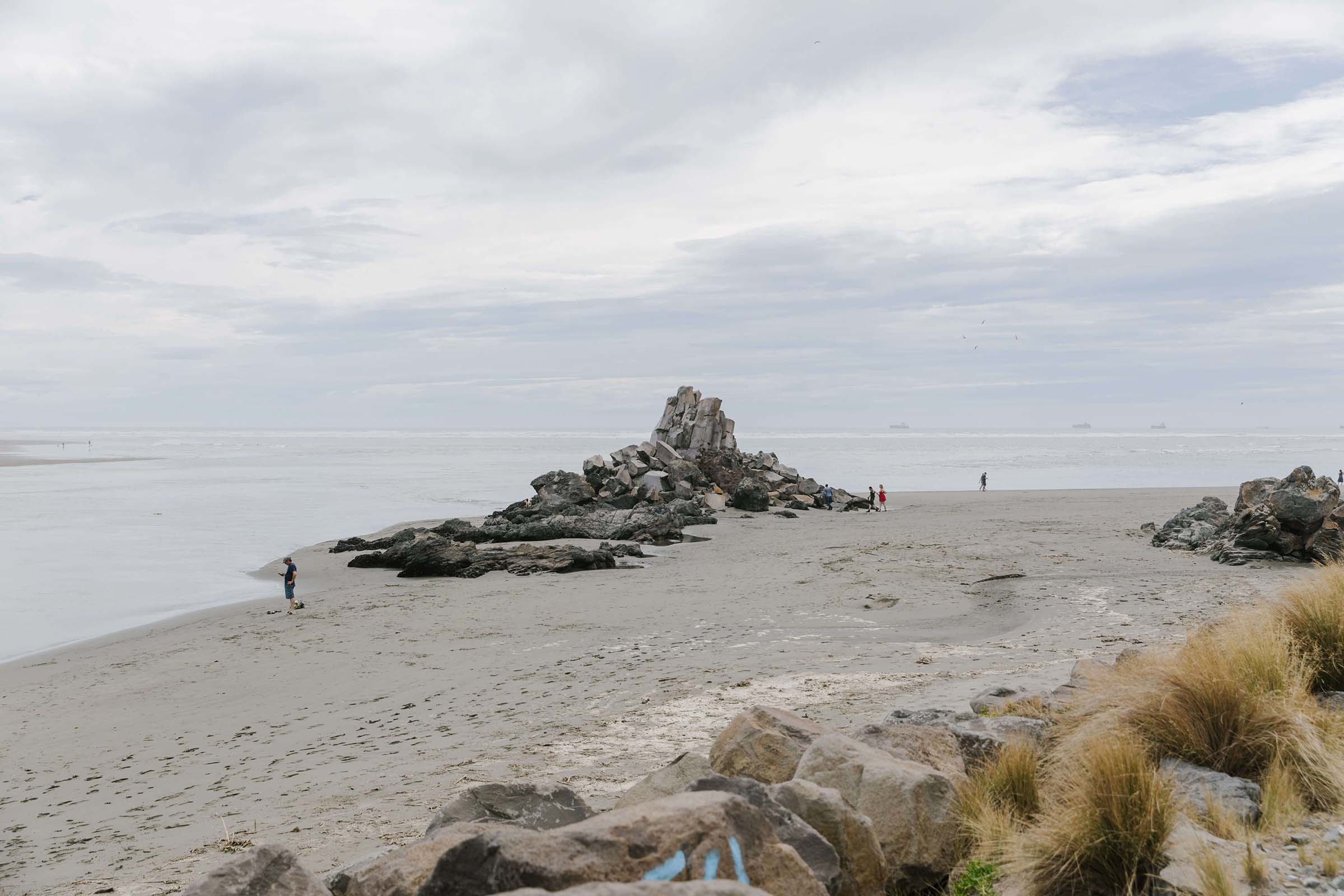 Coastal Pathway Shag Rock With Beach