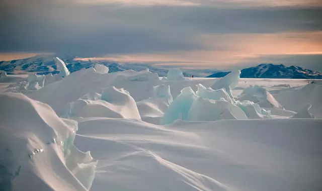 Antarctic Pressure Ridges Landscape
